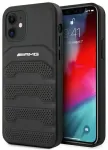 AMG AMHCP12SGSEBK iPhone 12 mini 5,4" must k&otilde;va kate Leather Debossed Lines