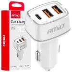 AMiO AMiO-03890 autolaadija | 32W | USB-A, USB-C