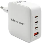 Qoltec Charger reisilaadija | 140W | PD, GaN | USB-C, USB-A