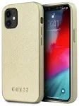 Guess GUHCP12SIGLGO iPhone 12 mini 5,4" kuldne hardcase Iridescent