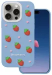 Strawberry telefoni &uuml;mbris iPhone 14 Pro | iPhone 15 Pro sinine