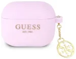 GUA3LSC4EU Guess 4G Charm silikoon&uuml;mbris Apple Airpods 3 k&otilde;rvaklappidele lilla
