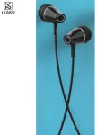 iKaku KSC-382 Universaalsed kerged HiFi k&otilde;rvasisesed k&otilde;rvaklapid 3.5mm mikrofoniga 1.2m mustad