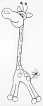 Lastevoodi SAFARI GIRAFFE valge (Klupś-Hen)
