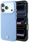 BMW Sign Deboss Quilted Metal Logo telefoni &uuml;mbris MagSafe toega iPhone 17 Pro | iPhone 18 Pro sinine
