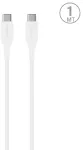 Puro Plain andmeside- ja laadimiskaabel | USB-C kuni USB-C | 10W | 1m | valge