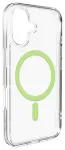 Puro Lite Mag TPU+PC &uuml;mbris MagSafe toega iPhone 17 jaoks - l&auml;bipaistev rohelise r&otilde;ngaga
