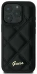 Guess GUHCP16MPSQSQSK iPhone 16 Plus 6.7" czarny|black hardcase Quilted Metal Logo
