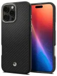 Spigen Enzo Aramid telefoni &uuml;mbris MagSafe toega iPhone 16 Pro Max must pruun
