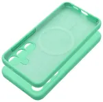 Silicone 2mm telefoni &uuml;mbris MagSafe toega Samsung Galaxy S25 Edge (S937) roheline