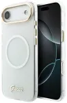 Guess IML Gradient Script Metal telefoni &uuml;mbris MagSafe toega iPhone 17 Air valge