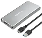 Qoltec Alumiiniumist korpus | M.2 SSD ketas | SATA | NGFF | USB 3.0 | Kiirus 5GB/s | 2TB | H&otilde;bedane