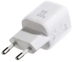 Joyroom JR-TG7 reisilaadija | 33W | USB-A, USB-C | USB-C kuni USB-C kaabliga komplektis | valge