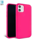 Riff Plain & Soft silikoonist tagakaas pehme siseosaga Apple iPhone 12 Mini Dark Rose