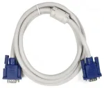 Monitori kaabel SVGA (15M-15M) 1.50 m filtriga, valge