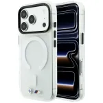 BMW M IML Frosted Metal Logo & Trims telefoni &uuml;mbris MagSafe toega iPhone 18 Pro | iPhone 17 Pro l&auml;bipaistev