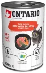 Konservtoit kassidele - Ontario Cat can Beef with Salmon flavoured with Spirulina 400g