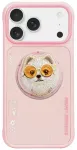 Nimmy Glasses Cool Dog telefoni&uuml;mbris MagSafe toega, sobib iPhone 17, roosa