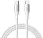 Joyroom S-A28 Flash Series andmeedastus- ja laadimiskaabel | USB-C kuni USB-C | 60W | 1m | valge