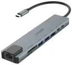 Araree AM81 8-in-1 jaotur USB-C kuni SD | microSD | USB 2.0 | USB 3.0 | HDMI | USB-C | RJ45 | 100W | must