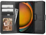 Tech-Protect Wallet klapiga rahakott-vutlar Samsung Galaxy XCover 7 jaoks - must