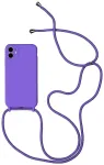 Strap Silicone telefoni &uuml;mbris iPhone 11 Pro lilla