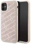Karl Lagerfeld KLHCN61PQKPMP iPhone 11 | Xr 6.1" r&oacute;żowy|pink hardcase Quilted K Pattern