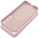 Silicone 2mm telefoni &uuml;mbris MagSafe toega Samsung Galaxy S25 Edge (S937) roosa