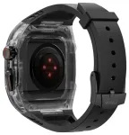 WIWU Rambo nutikella rihm Apple Watch (42/44/45 mm) jaoks | silikoonist | must