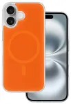Glossy telefoni &uuml;mbris MagSafe toega iPhone 16 oranž