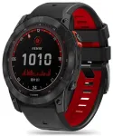 Tech-Protect IconBand Pro nutikella rihm Garmin Fenix 3/5X/3HR/5X Plus/6X/6X Pro/7X jaoks | plast | must/punane