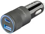 4smarts Rapid+ autolaadija | 27W | PD, QC | USB-A, USB-C | hall must