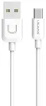 Usams U-TURN andmeside- ja laadimiskaabel | USB-A kuni Micro USB | 1m | valge