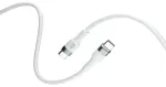 Forever Flexible andmeedastus- ja laadimiskaabel | USB-C kuni USB-C | 60W | 2m | valge