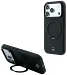 Mercedes nahast telefoni &uuml;mbris alusega ja MagSafe toega telefonile iPhone 18 Pro | iPhone 17 Pro must