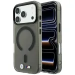 BMW M IML Frosted Metal Logo & Trims telefoni &uuml;mbris MagSafe toega iPhone 18 Pro | iPhone 17 Pro must