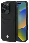 BMW BMHCP16X22RSEPK iPhone 16 Pro Max 6.9" czarny|black hardcase Sign Leather Cardslot