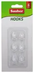 Hooks 6gb 1,5x2,5cm oval transparent