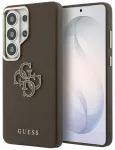 Guess Grained Big 4G Metal Logo telefoni &uuml;mbris Samsung Galaxy S26 Ultra (S948) pruun