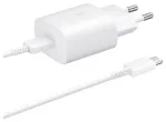 Samsung EP-TA800EWE seadijalaadija | 25W | USB-C | Komplektis USB-C kuni USB-C kaabel | valge (OEM)