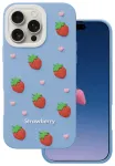 Strawberry telefoni &uuml;mbris iPhone 16 Pro Max sinine