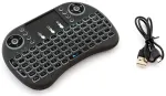 Fusion kompaktne juhtmevaba klaviatuur puuteplaadi ja 3 LED-v&auml;rviga Android | iOS | TV | PC