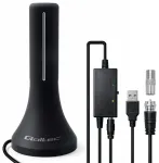 Qoltec Siseantenn suure v&otilde;imsusega DVB-T/T2 TV-antenn | signaaliv&otilde;imendi | 4K | suur v&otilde;imendus 32dBi | 360&ordm; | 4m