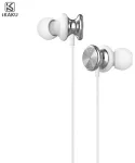 iKAKU KSC-402 Universaalsed kerged HiFi k&otilde;rvasisesed k&otilde;rvaklapid 3.5mm mikrofoniga 1.2m valged