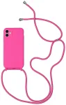Strap Silicone telefoni &uuml;mbris iPhone 11 Pro roosa