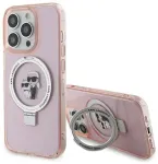 Karl Lagerfeld KLHMP15LHMRSKCP iPhone 15 Pro 6.1" pink|pink hardcase Ring Stand Karl&Choupette MagSafe