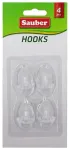 Hooks 4gb 2,3x4cm oval transparent