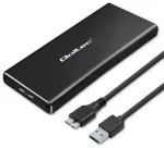 Qoltec alumiiniumkorpus | M.2 SSD-draiv | SATA | NGFF | USB 3.0 | &Uuml;likiire 5Gb/s | 2TB | Must