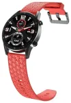 Fusion Accessories Y nutikella rihm Samsung Galaxy Watch (46 mm) jaoks | silikoonist | punane