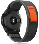 Tech-Protect Nylon nutikella rihm Garmin Fenix 3/5X/3HR/5X Plus/6X/6X Pro/7X jaoks | nailonist | must/oranž